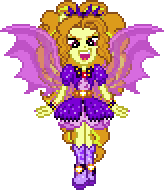 Size: 164x190 | Tagged: safe, artist:botchan-mlp, adagio dazzle, equestria girls, g4, adoragio, animated, blinking, cute, desktop ponies, evil grin, female, fin wings, gif, grin, looking at you, pixel art, ponied up, simple background, smiling, solo, sprite, transparent background