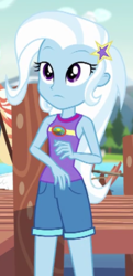 Size: 222x460 | Tagged: safe, screencap, trixie, equestria girls, g4, my little pony equestria girls: legend of everfree, cropped, female, solo, tomboy