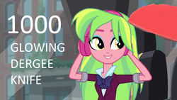 Size: 1280x720 | Tagged: safe, artist:harrythecrybaby666, edit, lemon zest, equestria girls, g4, my little pony equestria girls: friendship games, 1000 hours in ms paint, abuse, female, knife, misspelling, ms paint, solo, zestabuse