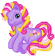 Size: 79x80 | Tagged: safe, artist:katcombs, triple treat, g3, base used, female, pixel art, simple background, solo, transparent background