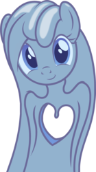 Size: 1101x1960 | Tagged: safe, artist:badumsquish, derpibooru exclusive, oc, oc only, oc:tremble, goo pony, original species, female, heart, looking at you, shapeshifting, simple background, smiling, solo, stretching, transparent background