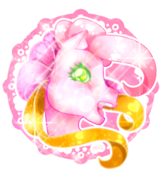 Size: 538x567 | Tagged: safe, artist:prettywitchdoremi, secret wish, g3, female, heart, heart eyes, simple background, solo, transparent background, wingding eyes