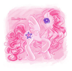 Size: 1024x1013 | Tagged: safe, artist:misslocoloca, hidden treasure, g3, female, solo