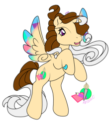 Size: 1084x1216 | Tagged: safe, artist:prettywitchdoremi, oc, oc only, oc:abstract, g3, commission, heart, heart eyes, simple background, solo, transparent background, wingding eyes