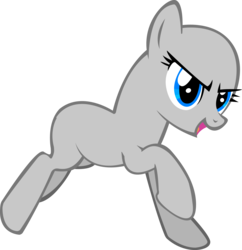 Size: 1975x2042 | Tagged: safe, artist:colorblindbrony, g4, base, simple background, solo, template, transparent background, vector