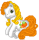 Size: 79x80 | Tagged: safe, artist:katcombs, citrus sweetheart, g3, base used, female, gif, non-animated gif, pixel art, simple background, solo, transparent background