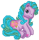 Size: 79x80 | Tagged: safe, artist:katcombs, tropical delight, g3, base used, female, gif, non-animated gif, pixel art, simple background, solo, transparent background