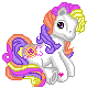 Size: 79x80 | Tagged: safe, artist:katcombs, sunny daze (g3), g3, base used, female, gif, non-animated gif, pixel art, simple background, solo, transparent background