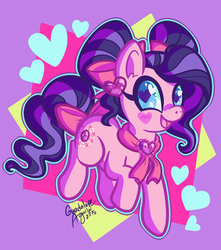 Size: 1029x1166 | Tagged: safe, artist:dolcisprinkles, fantastical february, earth pony, pony, g3, female, heart eyes, solo, sparkly eyes, wingding eyes