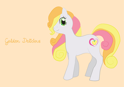 Size: 1191x842 | Tagged: safe, artist:zuza182, golden delicious (g3), g3, g4, female, g3 to g4, generation leap, solo