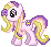 Size: 46x43 | Tagged: safe, artist:katcombs, fluttershy (g3), g3, g4, base used, female, g3 to g4, generation leap, gif, non-animated gif, pixel art, simple background, solo, transparent background