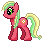 Size: 43x42 | Tagged: safe, artist:katcombs, applejack (g3), g3, g4, base used, female, g3 to g4, generation leap, gif, non-animated gif, pixel art, simple background, solo, transparent background