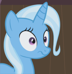 Size: 650x670 | Tagged: safe, screencap, trixie, pony, unicorn, boast busters, g4, :s, cropped, female, mare, shrunken pupils, solo, wavy mouth