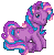 Size: 79x80 | Tagged: safe, artist:katcombs, twilight twinkle, g3, base used, female, gif, non-animated gif, pixel art, simple background, solo, transparent background