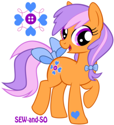 Size: 2500x2742 | Tagged: safe, artist:voodoo-tiki, sew-and-so, g3, g4, female, g3 to g4, generation leap, high res, simple background, solo, transparent background, vector