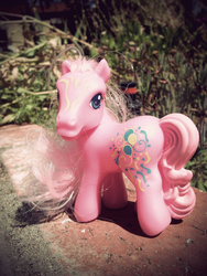 Size: 900x1200 | Tagged: safe, artist:shortaxel, pinkie pie (g3), g3, irl, mcdonald's happy meal toys, photo, solo, toy