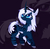 Size: 2480x2407 | Tagged: safe, artist:magnaluna, princess luna, pony, unicorn, g4, alternate design, chest fluff, chibi, colored pupils, curved horn, cute, ear fluff, female, high res, horn, lunabetes, race swap, raised hoof, smiling, solo, unicorn luna, white-haired luna