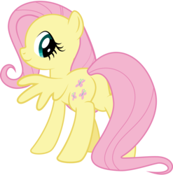 Size: 2285x2314 | Tagged: safe, artist:derphed, fluttershy, pegasus, pony, g4, adorasexy, butt, cute, cutie mark, female, flutterbutt, high res, looking back, plot, sexy, show accurate, shyabetes, simple background, smiling, solo, transparent background, vector