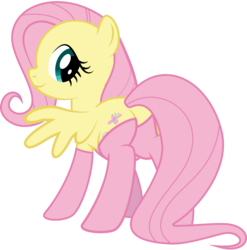 Size: 2285x2314 | Tagged: safe, artist:derphed, fluttershy, pegasus, pony, g4, adorasexy, butt, clothes, cute, female, flutterbutt, high res, looking back, mare, plot, sexy, shyabetes, simple background, smiling, socks, solo, thigh highs, transparent background