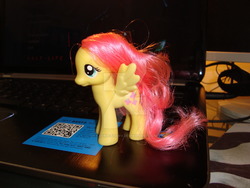 Size: 900x675 | Tagged: safe, artist:faerie-starv, fluttershy, g4, irl, photo, solo, toy, watermark