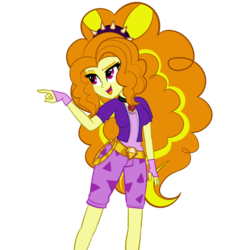 Size: 900x945 | Tagged: dead source, safe, artist:wubcakeva, adagio dazzle, equestria girls, g4, my little pony equestria girls: rainbow rocks, clothes, cute, female, fingerless gloves, gloves, jewelry, new outfit, pendant, signature, simple background, smiling, solo, transparent background
