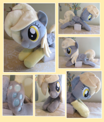 Size: 1600x1870 | Tagged: safe, artist:fallenpeach, derpy hooves, pegasus, pony, g4, beanie (plushie), clothes, female, irl, mare, photo, plushie, socks, solo