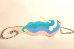 Size: 1020x682 | Tagged: safe, artist:enuwey, princess celestia, g4, craft, irl, jewelry, necklace, photo, solo