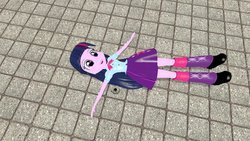 Size: 1024x576 | Tagged: safe, artist:fee-f33, twilight sparkle, equestria girls, g4, 3d, clothes, cute, female, gmod, happy, leg warmers, shoes, skirt, smiling, solo, twiabetes