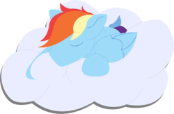 Size: 888x582 | Tagged: safe, artist:cassidypeterson, rainbow dash, g4, cloud, female, simple background, solo, transparent background