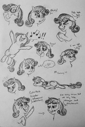 Size: 2067x3094 | Tagged: safe, artist:ambergerr, sweetie belle, g4, female, high res, solo, traditional art