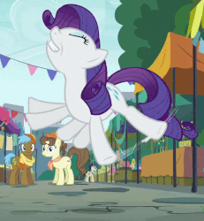Size: 600x650 | Tagged: safe, screencap, lucky breaks, neigh sayer, pegasus olsen, peggy holstein, rarity, earth pony, pony, unicorn, g4, the gift of the maud pie, animated, animation error, background pony, behaving like a bird, behaving like pinkie pie, eyes closed, female, flailing, flapping, flying, frown, gif, grin, loop, male, mare, missing horn, rarara, rarity.exe has stopped, smiling, solo focus, stallion, watching, wide eyes, worried