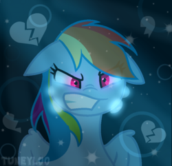 Size: 748x722 | Tagged: safe, artist:sweettuney, rainbow dash, g4, broken hearts, crying, female, floppy ears, solo
