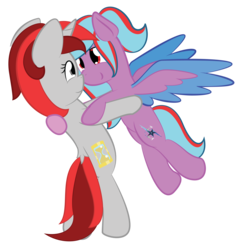 Size: 3000x3195 | Tagged: safe, artist:lavdraws, oc, oc only, oc:star beats, oc:zenatura, pegasus, pony, unicorn, cutie mark, dancing, female, high res, mare, simple background, transparent background, vector