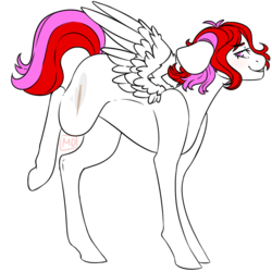 Size: 1000x1000 | Tagged: safe, artist:cinnamonsparx, oc, oc only, pegasus, pony, colored pupils, female, floppy ears, mare, raised leg, simple background, solo, transparent background
