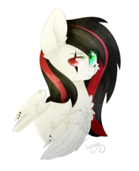 Size: 742x914 | Tagged: safe, artist:twinkepaint, oc, oc only, oc:emala jiss, pegasus, pony, female, heterochromia, looking back, mare, simple background, solo, transparent background