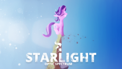 Size: 3840x2160 | Tagged: safe, artist:opticspectrum, starlight glimmer, pony, unicorn, g4, eyes closed, female, gradient background, high res, solo