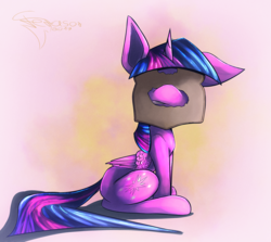 Size: 1600x1427 | Tagged: safe, alternate version, artist:ferasor, twilight sparkle, alicorn, pony, g4, bread, bread head, female, food, simple background, sitting, solo, twilight sparkle (alicorn), unamused