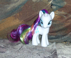 Size: 832x681 | Tagged: safe, artist:fizzy--love, rarity, g4, irl, photo, rainbow power, solo, toy