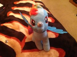 Size: 600x448 | Tagged: safe, artist:vazquezg19, rainbow dash, g4, candy, food, irl, photo, plushie, solo