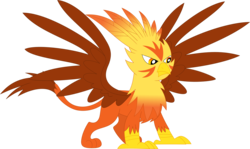 Size: 3575x2124 | Tagged: safe, artist:porygon2z, oc, oc only, oc:blaze, griffon, high res, simple background, solo, transparent background