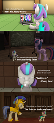 Size: 1920x4320 | Tagged: safe, artist:red4567, princess flurry heart, twilight sparkle, alicorn, pony, unicorn, g4, 3d, baby, chalkboard, computer, diaper, friendzone, high res, laptop computer, princess punny heart, quantum physics, royal guard, smart, smiling, source filmmaker, teeth, twilight sparkle (alicorn)