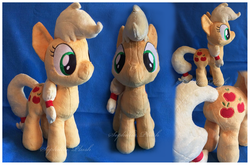 Size: 1497x989 | Tagged: safe, artist:sophie scruggs, applejack, g4, irl, photo, plushie, solo, watermark