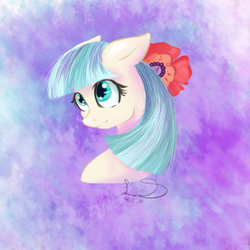 Size: 600x600 | Tagged: safe, artist:leasmile, coco pommel, g4, female, solo