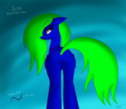 Size: 2200x1900 | Tagged: safe, artist:the4thhomunculus, oc, oc only, oc:sine, pegasus, pony, butt, female, lidded eyes, looking back, mare, plot, simple background, solo