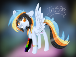 Size: 2048x1536 | Tagged: safe, artist:rainbowcupcake122, oc, oc only, pegasus, pony, female, mare, solo, spread wings