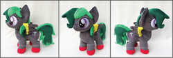 Size: 2178x743 | Tagged: safe, artist:lilmoon, oc, oc only, oc:twisted, pegasus, pony, female, irl, mare, photo, plushie, solo