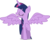 Size: 5200x4160 | Tagged: safe, artist:tomfraggle, twilight sparkle, alicorn, pony, g4, absurd resolution, eyes closed, female, mare, simple background, solo, spread wings, transparent background, twilight sparkle (alicorn), vector