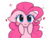 Size: 1646x1256 | Tagged: safe, artist:windymils, pinkie pie, earth pony, pony, g4, blushing, cute, diapinkes, female, floppy ears, heart eyes, simple background, smiling, solo, white background, wingding eyes