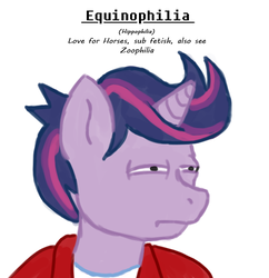 Size: 540x558 | Tagged: dead source, safe, artist:sehad, twilight sparkle, anthro, big book of fetishes, g4, female, futurama, male, meme, not sure if, philip j. fry, simple, simple background, solo, squint, white background