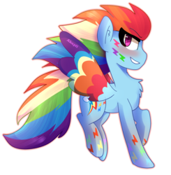 Size: 1780x1820 | Tagged: safe, artist:akapiiart, rainbow dash, g4, female, flying, rainbow power, simple background, solo, transparent background